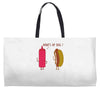 what up dog ketchup hot dog Weekender Totes
