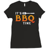 It's BBQ Time Ladies Fitted T-Shirt