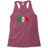 bat man mexican flag mexico logo Racerback Tank