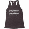 Revolution I Write Code Racerback Tank