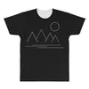 Mountains and Sun All Over Men's T-shirt