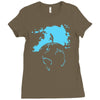 water planet global warming world ocean banksy nature graphic Ladies Fitted T-Shirt
