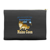 maine coon cat Accessory Pouches