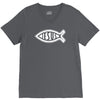 jesus fish sticker vinyl decal V-Neck Tee