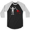 blackbeard's flag pirate edward teach 3/4 Sleeve Shirt