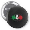 bat man mexican flag mexico logo Pin-back button