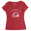 i have the body of a god funny buddha budda banter fat food Women's Triblend Scoop T-shirt