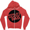 world's okayest dad Zipper Hoodie