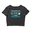 I Love Someone with Ovarian Cancer to The Moon and Back to Infinity Crop Top