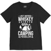 love whiskey and camping! V-Neck Tee
