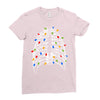 skeleton christmas tree Ladies Fitted T-Shirt