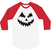 pumpkin face 3/4 Sleeve Shirt
