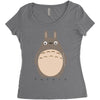 totoro 1 Women's Triblend Scoop T-shirt