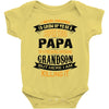 Super Cool Papa Of A Freaking Awesome Grandson Baby Onesie