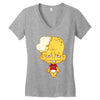 popelbob popcornkopf Women's V-Neck T-Shirt