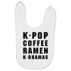 k pop coffee ramen k dramas Baby Bibs