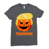 trumpkin funny donald trump pumpkin Ladies Fitted T-Shirt