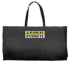 warning offensive mens funny Weekender Totes