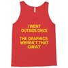 i went outside once Tank Top