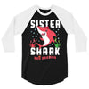 sister shark doo doo doo family matching 3/4 Sleeve Shirt