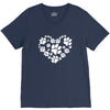 cat love paw V-Neck Tee