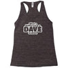 what a difference a dave makes Racerback Tank