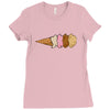 quadruple dip towe Ladies Fitted T-Shirt