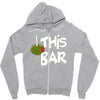 olive this bar Zipper Hoodie