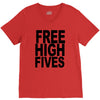 free high fives t shirt x large funny humor geek awesome highfive cool V-Neck Tee