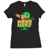 raised by elves elf christmas Ladies Fitted T-Shirt