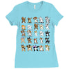 dabbing animals Ladies Fitted T-Shirt