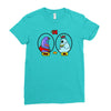 eggplant wizard and king hippo Ladies Fitted T-Shirt
