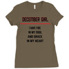 December Girl Ladies Fitted T-Shirt