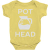 pot head coffee lover Baby Onesie