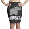 chubby unicorn rhino Pencil Skirts