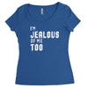 i'm jealous of me too Women's Triblend Scoop T-shirt