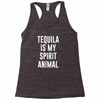tequila is my spirit animal Racerback Tank