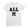 all m Ladies Fitted T-Shirt