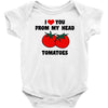from my head tomatoes Baby Bodysuit