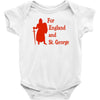 for england and st Baby Onesie