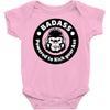 badass bad angry primate Baby Bodysuit