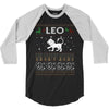 leo christmas ugly sweater 3/4 Sleeve Shirt