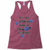 IT'S NOT DRINKING ALONE IF THE DOG IS HOME! Racerback Tank