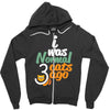 i was normal cats Zipper Hoodie