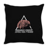 zombie food pyramid Throw Pillow