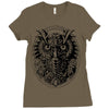 owl Ladies Fitted T-Shirt