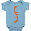 helix of heroes funny retro sci fi superhero symbol cool logo Baby Bodysuit