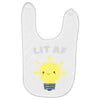 lit af kawaii light bulb Baby Bibs