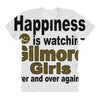 happiness is watching gilmore girls All Over Women's T-shirt