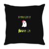 haunt it Throw Pillow